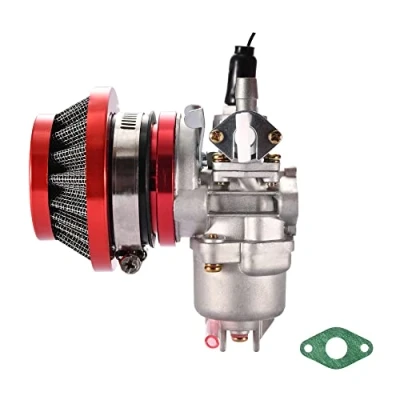 Abbildung von GOOFIT 2 Takt 47cc 49cc Rot Vergaser mit Luftfilter Ersatz für Mini ATV Quad Dirtbike Pocketbike