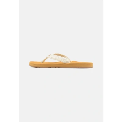 Abbildung von Roxy Porto Zehentrenner, Damen, Größe: 36, Natural Polyester/baumwolle