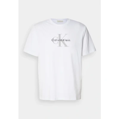 Abbildung von Calvin Klein Jeans HERO Monologo Tshirt print, Herren, Größe: Large, Bright white