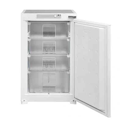 Abbildung von Telefunken EG88S95E Einbaugefrierschrank Tiefkühlschrank 88cm Nische 94 Liter Nutzinhalt Temperaturregelung 4 Sterne Gefrierraum Weiß