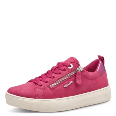 Abbildung von Tamaris Comfort Sneaker low, Damen, Größe: 42, Fuxia nubuc Schuhe