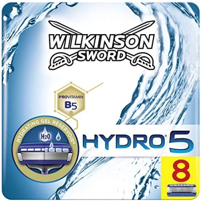 Abbildung von Wilkinson Sword Hydro 5 Rasierklingen für Herren Rasierer briefkastenfähig, 8 Stück