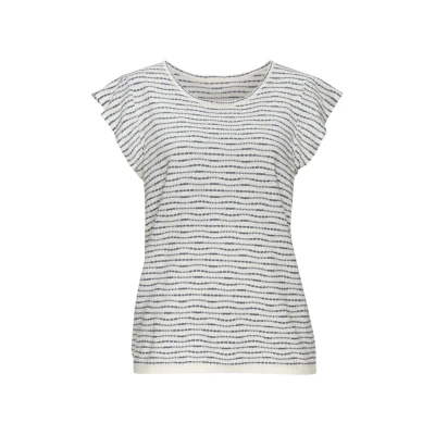 Abbildung von Vivance Rundhals Tshirt print, Damen, Größe: 36/38, Creme rauchblau