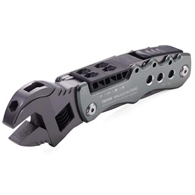 Abbildung von Troika Unisex Erwachsene Design Werkstatt Multi Tool, schwarz, 152 x 40 20 mm