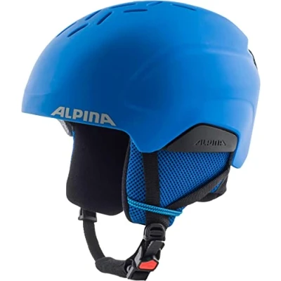 Abbildung von ALPINA PIZI Sicherer, Bruchfester &amp; Individuell Anpassbarer Skihelm Mit Abnehmbaren Ohrenpolstern Für Kinder, black green camo matt, 51 55 cm