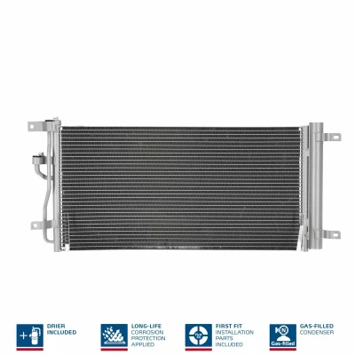 Abbildung von NISSENS 940569 Klimakondensator mit Trockner Aluminium 674 R 134a CHEVROLET: Captiva, OPEL: Antara