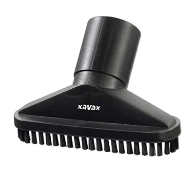 Abbildung von Xavax Staubsaugerdüse universal für Möbel (Staubsaugeraufsatz 35 mm/mit Adapter 32 mm geeignet alle Staubsauger, Möbeldüse mit umlaufender Bürstenleiste)