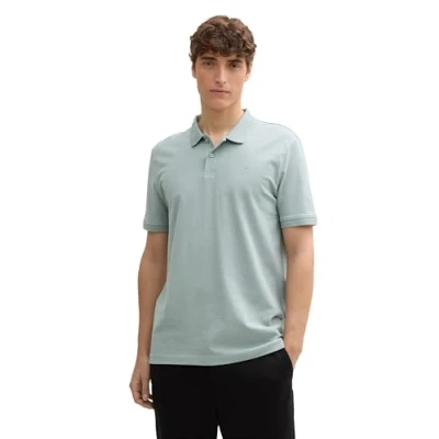 Abbildung von TOM Tailor Denim Basic Poloshirt, Herren, Größe: Medium, Light ice blue