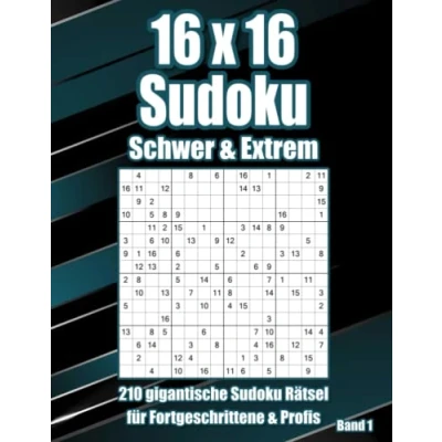 Abbildung von Sudoku Genie: 16x16 Rätsel in Schwer &amp; Extrem für Profis