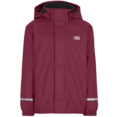Abbildung von Lego Wear Mädchen Lwjipe 708 foret regnjakke Regenjacke, Bordeaux, 128 EU