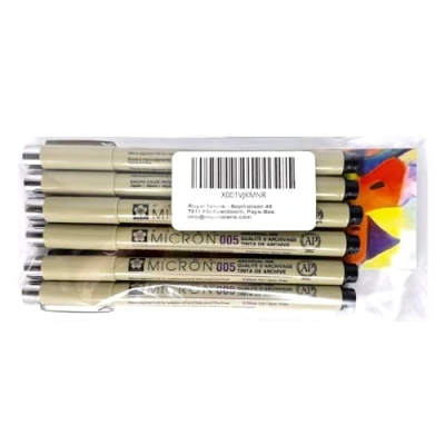 Abbildung von Sakura PIGMA MICRON 003,003,003,005,005,005 6 Stück schwarz