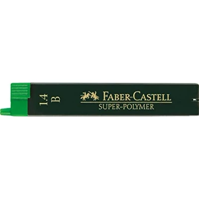 Abbildung von Faber Castell 121411 Feinmine Super Polymer, 1,4 mm, Härtegrad B, 6 Minen in Dose