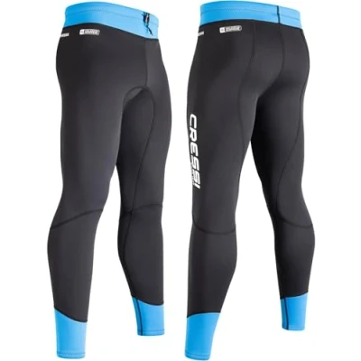 Abbildung von CRESSI Men&#039;s Guardian Neoprene Pants 2mm Doppelt Gefütterte Neoprenhose, Schwarz/Blau, XL/5