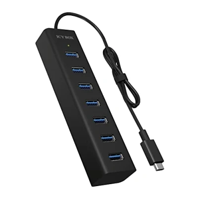 Abbildung von ICY BOX Computer Adapter »Type C™ zu 7 Port USB 3.0 Hub«