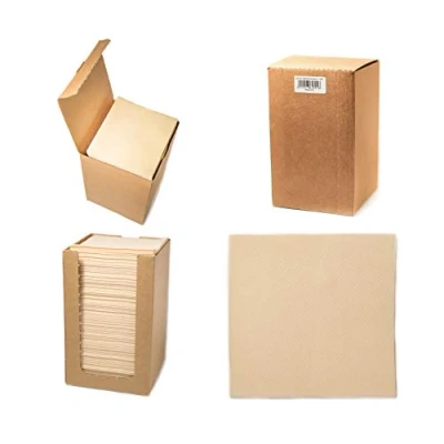 Abbildung von Alvotex CHIC Airlaid 100 Coctailservietten, 1/4 Falten Stoffähnlich, Hochwertige Einwegserviette, Creme, 20x20 cm