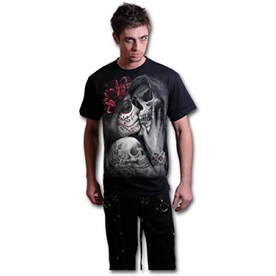 Abbildung von Spiral Direct Herren Dead kiss T Shirt, schwarz, XL
