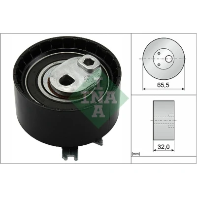 Abbildung von INA 531 0409 30 Spannrolle, Zahnriemen RENAULT: CLIO 3, SCENIC 2, Scénic 1