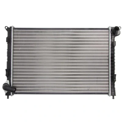 Abbildung von THERMOTEC D7B034TT Kühler, Motorkühlung Aluminium für Fahrzeuge mit Klimaanlage 575 398 26 Kühlrippen gelötet MINI: Hatchback, Convertible
