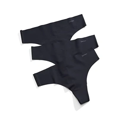 Abbildung von DNKY Damen Thong Litewear Cut Anywhere Tanga, Schwarz, S