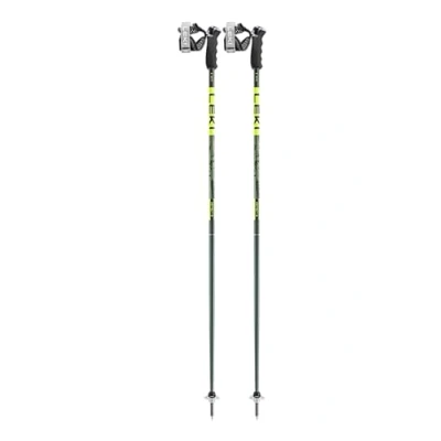 Abbildung von LEKI Detect S Skistöcke, 1 Paar, Olivgrün/Dunkeloliv/Neongelb, 115 cm