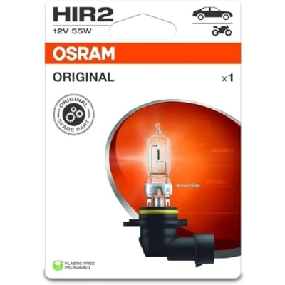 Abbildung von Osram ORIGINAL LINE, HIR2, halogen headlight bulb for vehicles, Single Blister (1 lamp)