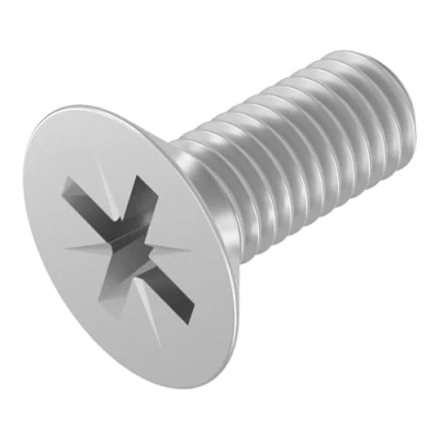 Abbildung von SECCARO Senkschraube M5 x 12 mm, Edelstahl V2A VA A2, DIN 965, Kreuzschlitz/PZ, Vollgewinde, 20 Stück