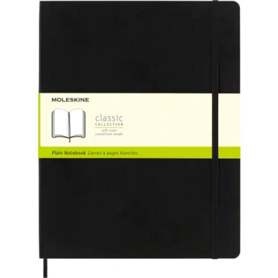 Abbildung von Moleskine Klassisches Notizbuch, Notizbuch mit Weißen Seiten, Weicher Einband und Elastischer Verschluss, Größe XXL 21,6 x 27,9 cm, Farbe Schwarz, 192 Seiten