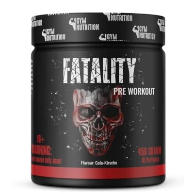 Abbildung von FATALITY Ultra Hardcore Booster Pre Workout Pulver 2023 USA Matrix Gym ATP + L Arginin Citrullin Beta Alanin Koffein 450g Cola Kirsche Geschmack Fitness