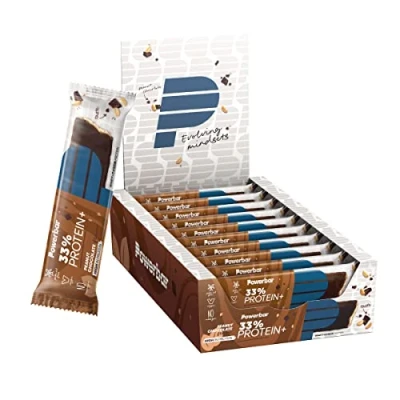 Abbildung von Powerbar 33% Protein Plus Peanut Chocolate 10x90g High Riegel Whey&amp;Casein palmölfrei kollagenfrei