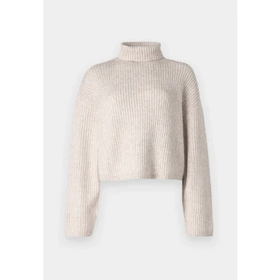 Abbildung von ONLY Onlmelanie Rollneck Strickpullover oatmeal, Damen, Größe: XS, Oatmeal