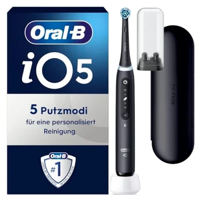 Abbildung von Oral B Oralb Elektrische ZAHNBÜRSTE IO 5 + Reiseetui Matt black Zahnbürste, Größe: One Size,