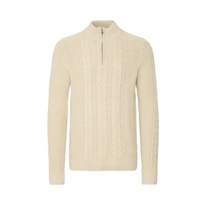 Abbildung von Blend Bhbasim Strickpullover, Herren, Größe: 3XL, Oyster gray