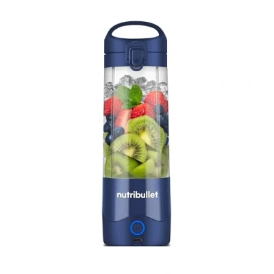 Abbildung von nutribullet Stabmixer, 475ml BPA frei, Mini Mixer, Multifunktionsmixer, USB C Ladegerät, über 15 Mixzyklen, Navy Blauz, NBP003NBL