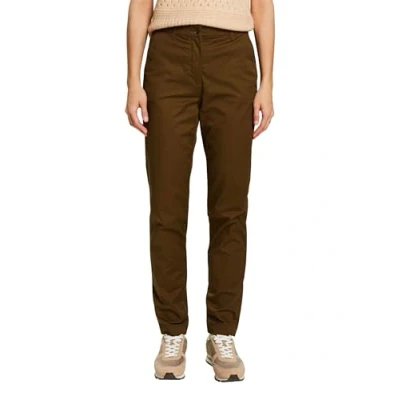Abbildung von ESPRIT Damen 113EE1B360 Hose, 355/DARK Khaki, 32W x 32L