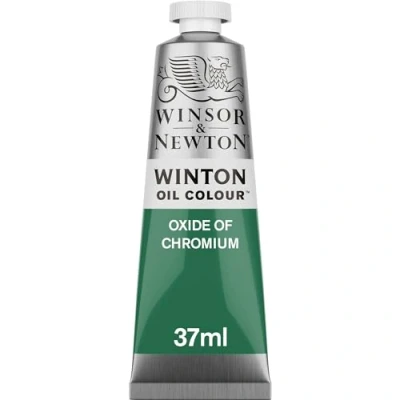 Abbildung von Winsor &amp; Newton 1414459 Winton, feine hochwertige Ölfarbe 37ml Tube mit gleichmäßiger Konsistenz, Lichtbeständig, hohe Deckkraft, Reich an Farbpigmenten Chromoxid