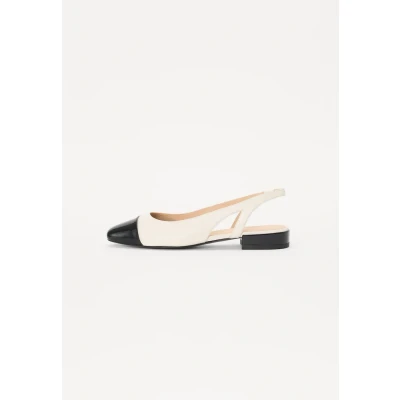 Abbildung von Peter Kaiser Slingballerina, Damen, Größe: 38, Off white/black Schuhe