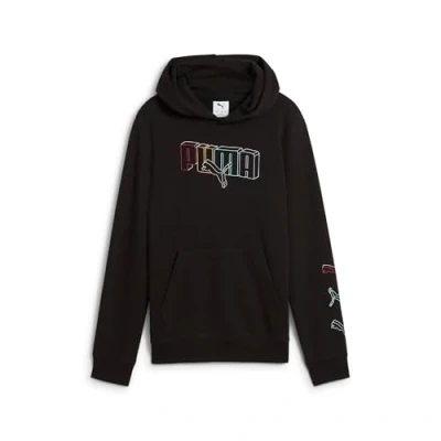 Abbildung von Puma Jungen Logo Lab Execution Hoodie Tr B Kapuzenpullis, Black, 164 EU