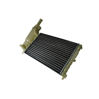 Abbildung von THERMOTEC D7F004TT Kühler, Motorkühlung Aluminium, Kunststoff für Fahrzeuge ohne Klimaanlage 322 496 23 Schaltgetriebe Kühlrippen mechanisch gefügt