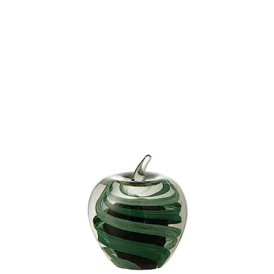 Abbildung von J Line Briefbeschwerer Apfel, aus Glas, Praktische Apfel Glasfiguren Deko als Büro Zubehör und Deko, 8x8x9 cm