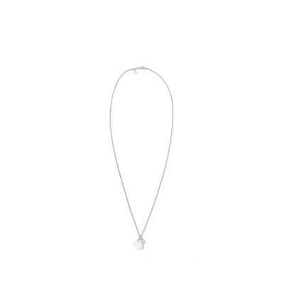 Abbildung von Elli HERZ SOLITÄR Elegant Diamant Halskette silvercoloured, Damen, Größe: 45, Silver coloured