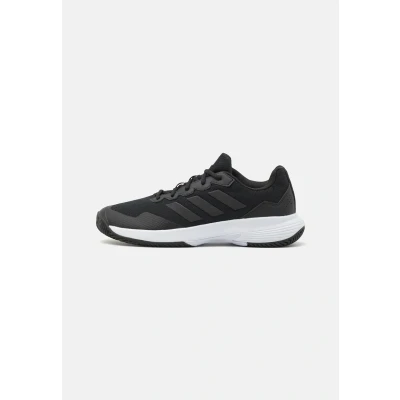 Abbildung von adidas Performance Gamecourt Tennisschuh für Sandplätze, Herren, Größe: 38 2/3, Black/grey Textil/synthetik