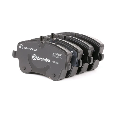 Abbildung von BREMBO P 50 045 Bremsbelagsatz PRIME LINE Ring für Verschleißwarnanzeiger vorbereitet mit Bremssattelschrauben Zubehör MERCEDES BENZ: CLC
