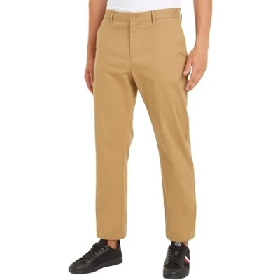 Abbildung von Tommy Hilfiger Herren Hose Essential Twill Chino Regular Fit, Grün (Classic Khaki), 33W/29L