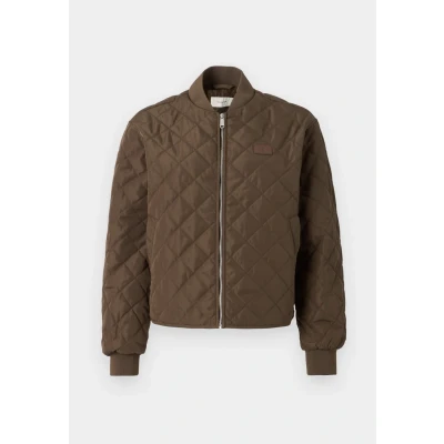 Abbildung von Calvin Klein Jeans Quilted Jacket Bomberjacke, Damen, Größe: XL, Tarmac