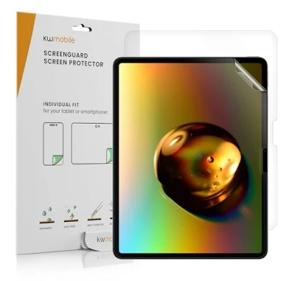 Abbildung von kwmobile 2X Tablet Schutzfolie kompatibel mit Apple iPad Air 13&quot; (6. Gen 2024) Folie Full Screen Protector Displayfolie entspiegelt