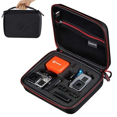 Abbildung von Smatree Tragetasche Kompatibel für GoPro Hero 13, 12,11,10,9, 8, 7, 6, 5, 4, 3+, 3, 2, 1, (2018), DJI OSMO Action 4/3 (Kamera und Zubehör Nicht enthalten)