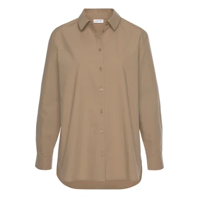 Abbildung von Lascana Hemdbluse, Damen, Größe: 40, Beige