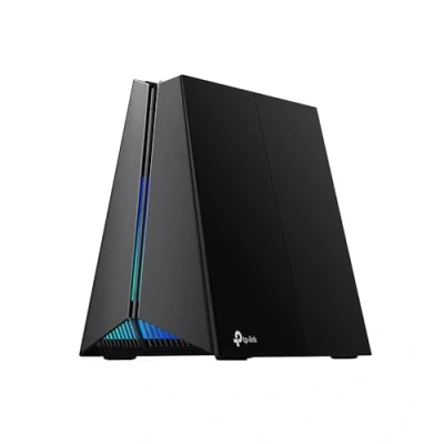 Abbildung von TP Link Archer GXE75 Gaming Router, Wi Fi 6E AXE5400 Tri Band, 2,5 Gbps Anschlüsse, dediziertes Spiele Panel, Exklusive Beschleunigung für Spiele, spielorientiertes Design, kompatibel mit Alexa