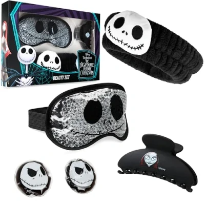 Abbildung von Disney The Nightmare Before Christmas Beauty Set für Damen mit kühlende Augenmaske &amp; Haar Accessoires(Schwarz)