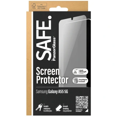 Abbildung von Samsung Galaxy A55 Panzerglas PanzerGlass SAFE Ultra Wide Fit Screenprotector incl. applicator inkl.